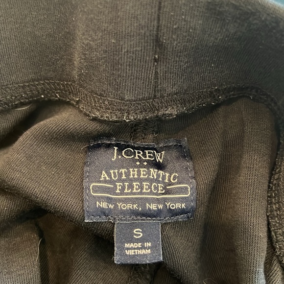 J. Crew Authentic Fleece black joggers size small - Picture 3 of 3